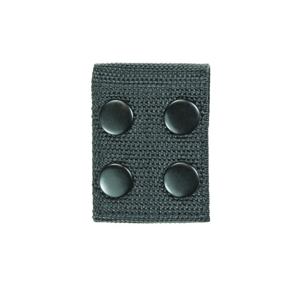 Ballistic Extra Wide Belt Keepers 2", Fits: 2.5"W Duty Belt, Black, Black Snaps