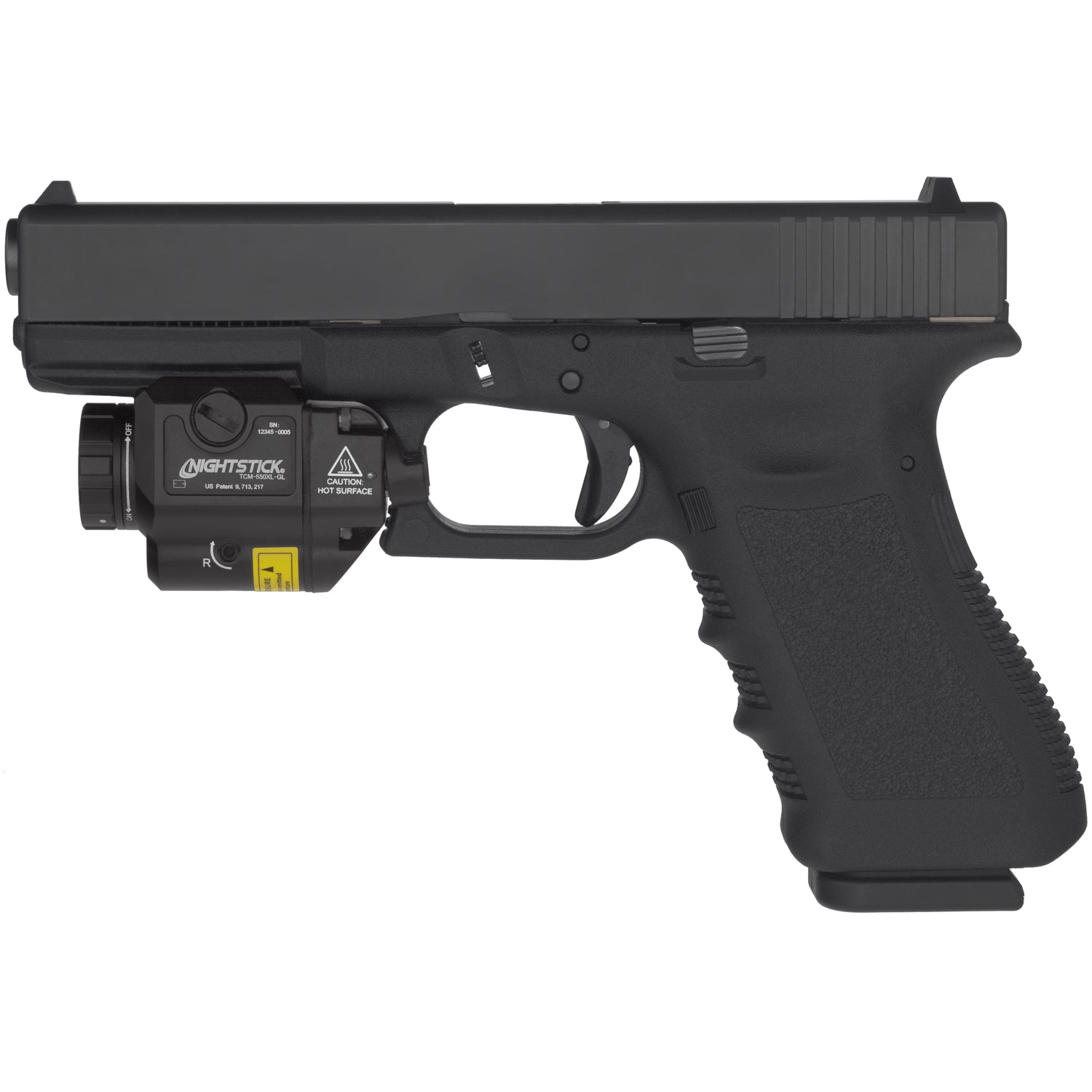 Compact Weapon-Mounted Light w/Green Laser