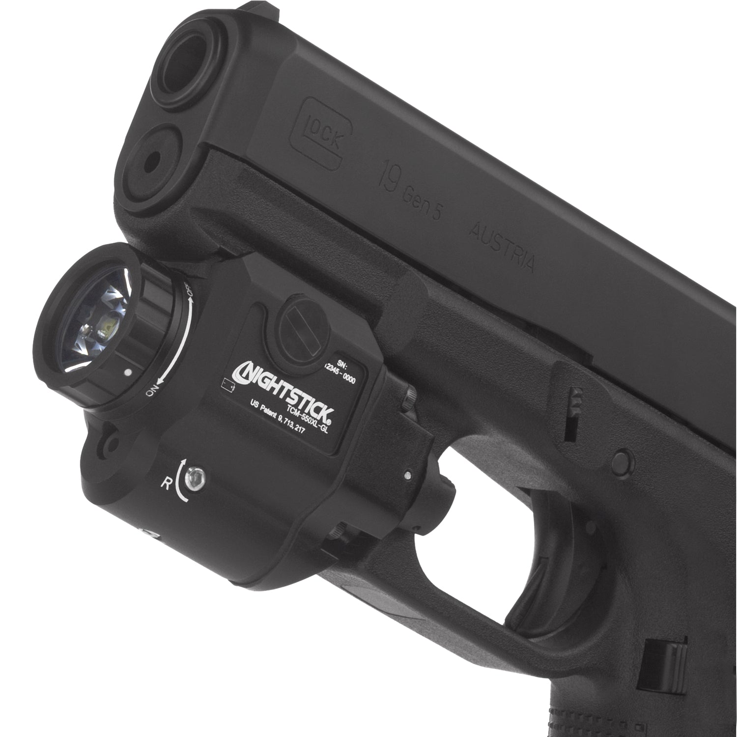 Compact Weapon-Mounted Light w/Green Laser