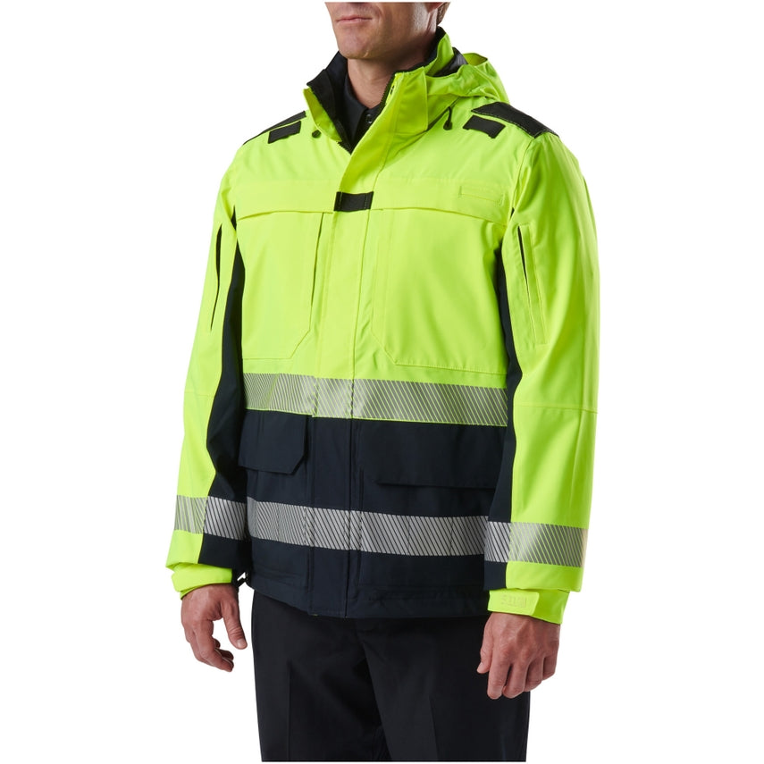 5.11 Tactical - Responder Hi-Vis Parka™ 2.0 Dark Navy (724) Alt View #2