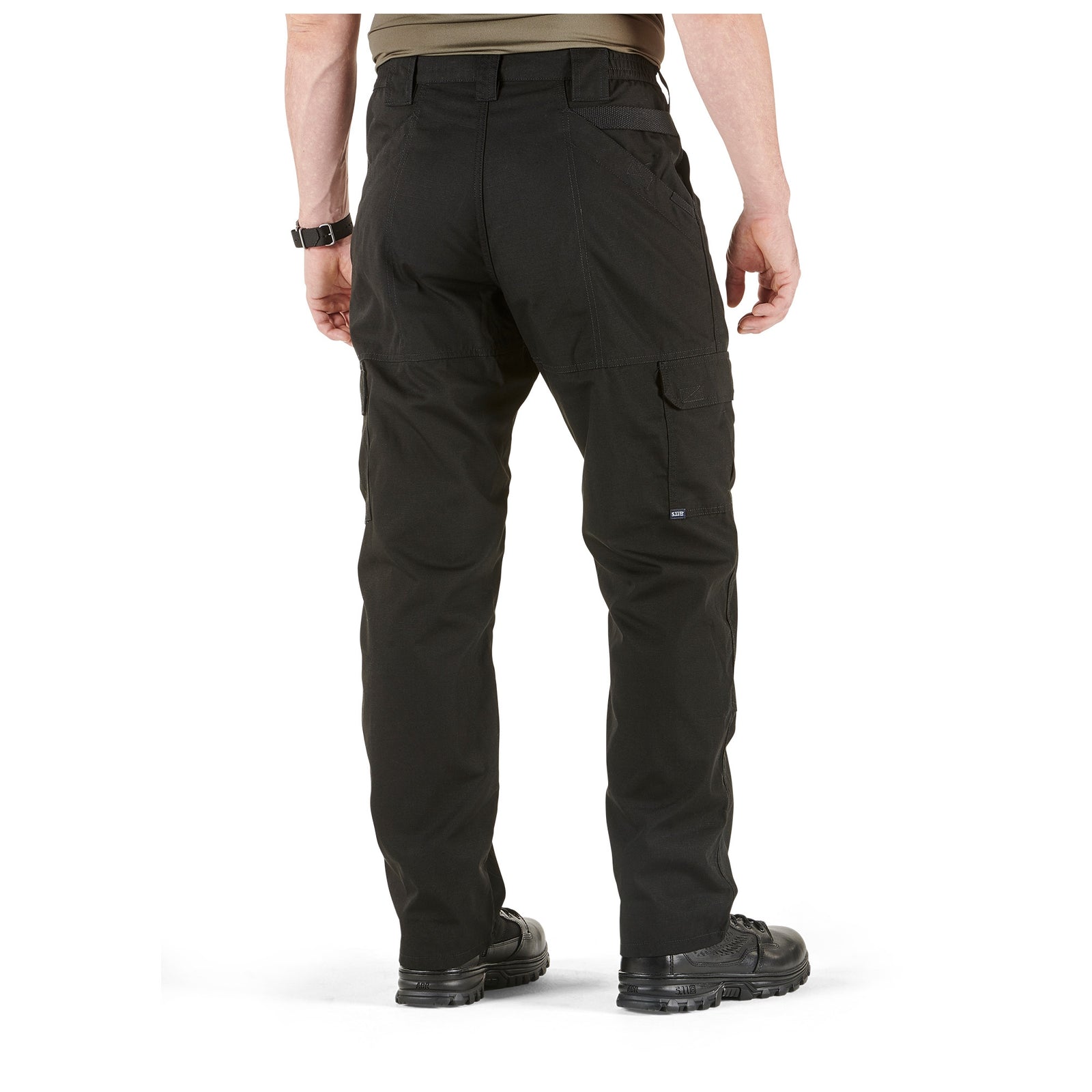 Person wearing tactical cargo pants