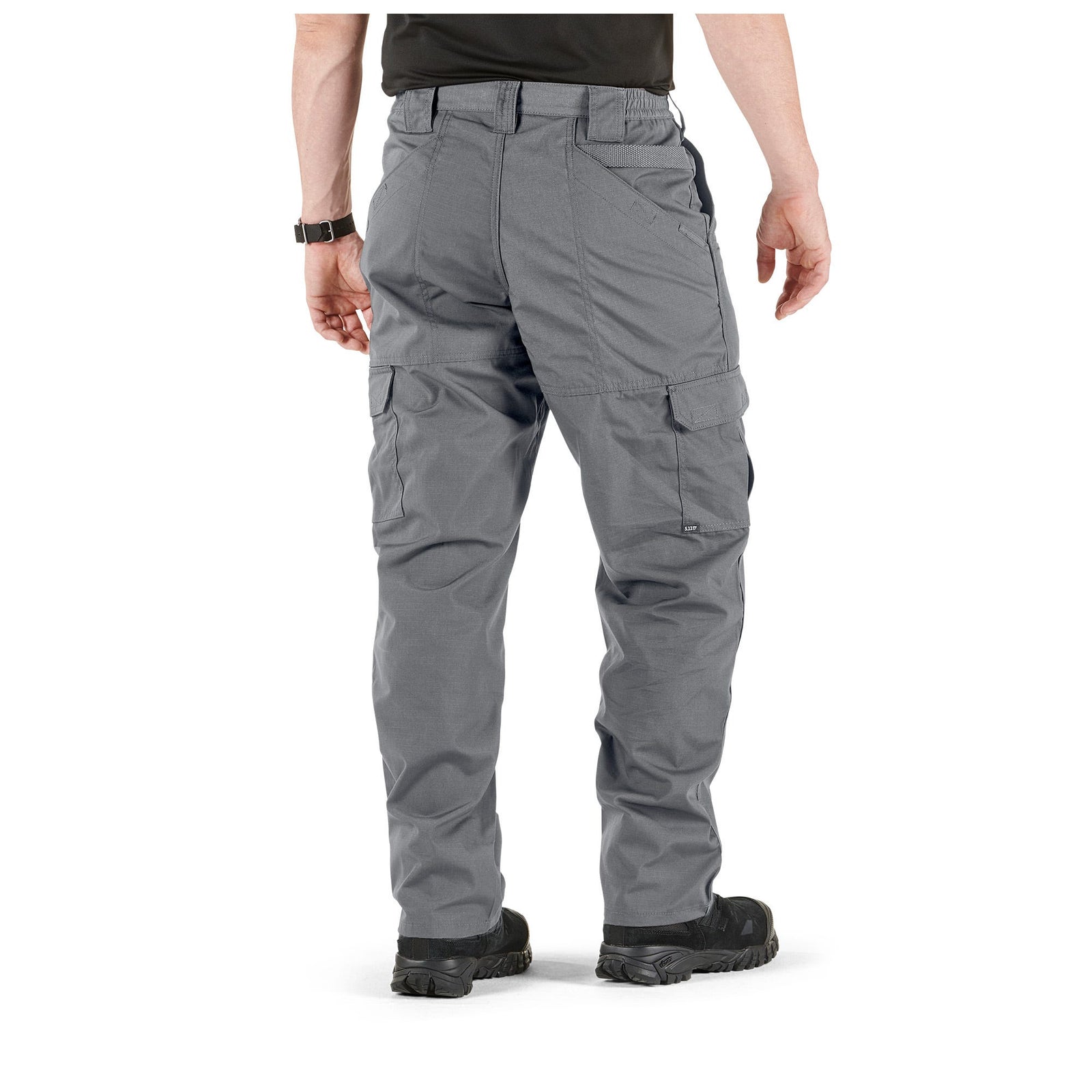 Person wearing tactical cargo pants