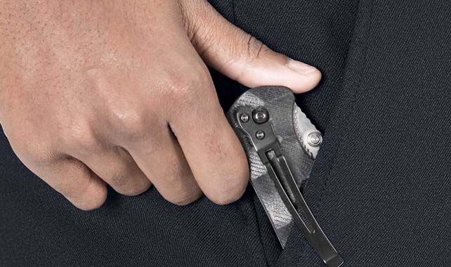 Women's Polyester Covert Pocket Pant Detail