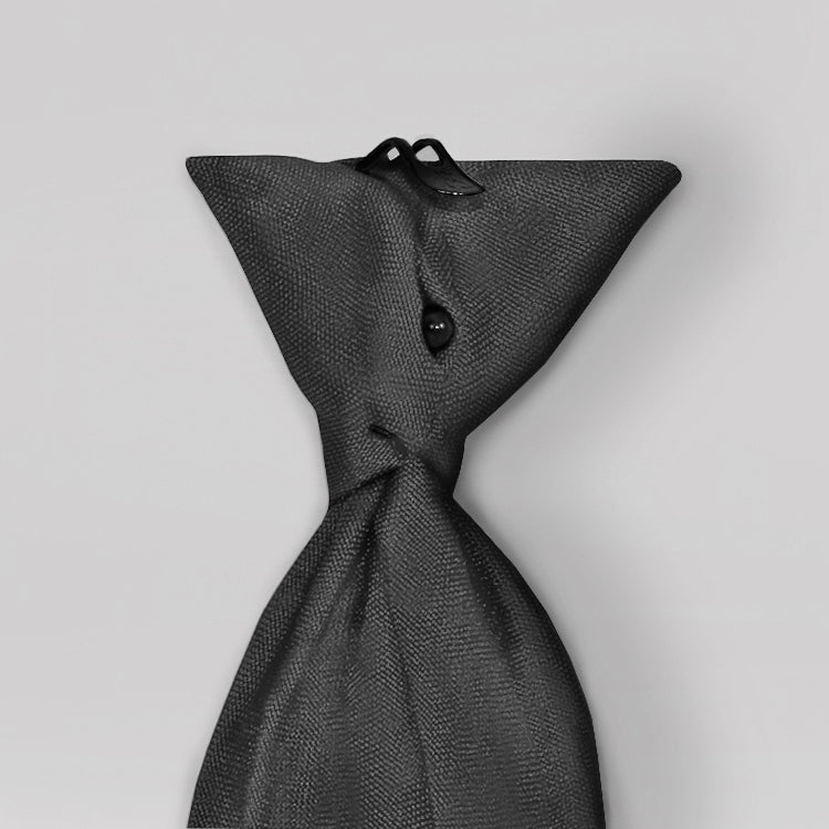 14.5" Clip-On Tie Polyester with Buttonholes