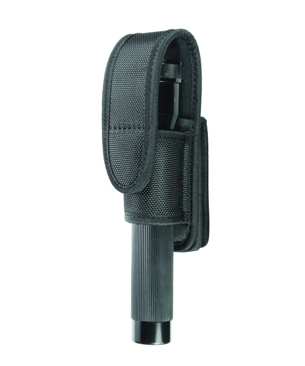 Ballistic Closed Top & Open Bottom Flashlight Holder, Large (2.25" Belt)