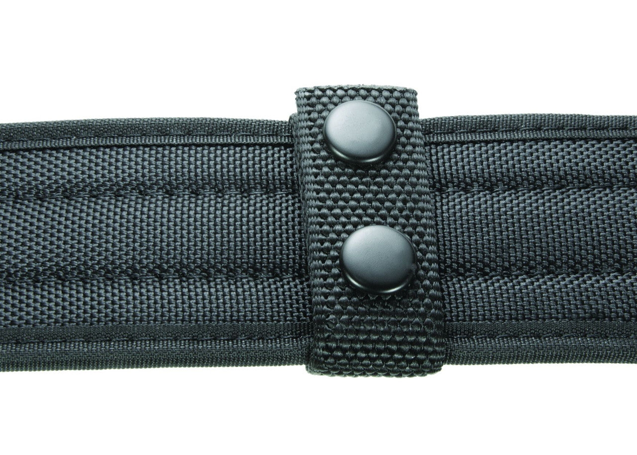 Ballistic Standard Belt Keepers, 7/8", Fits: 2.25"W Duty Belt, Black, Black Snaps