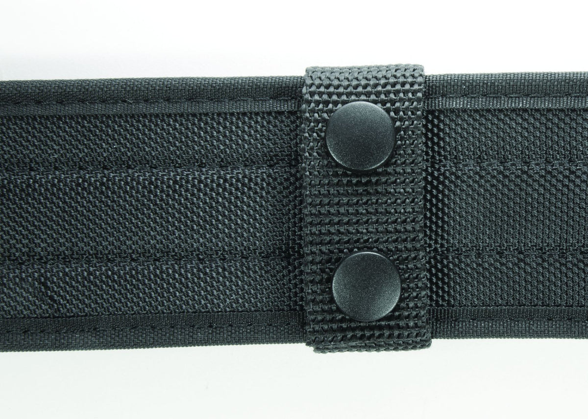 Ballistic Deluxe Belt Keepers 1" - Fits: 2.5"W Duty Belt, Black, Black Snaps