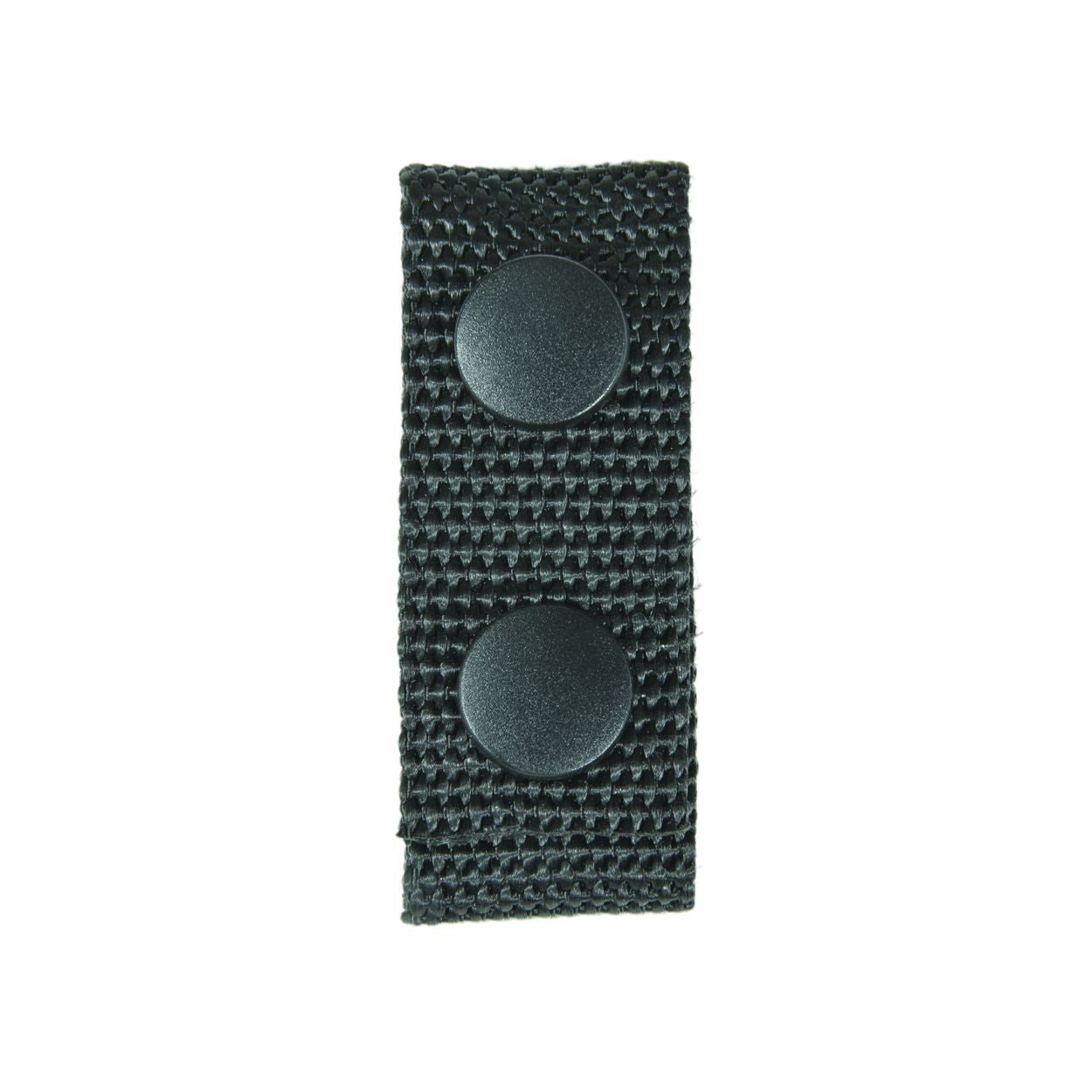 Ballistic Deluxe Belt Keepers 1" - Fits: 2.5"W Duty Belt, Black, Black Snaps