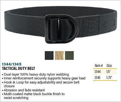 Reinforced Tactical Duty Belt 1.5” - Dual-Layer Design with Tough Zinc Alloy Buckle