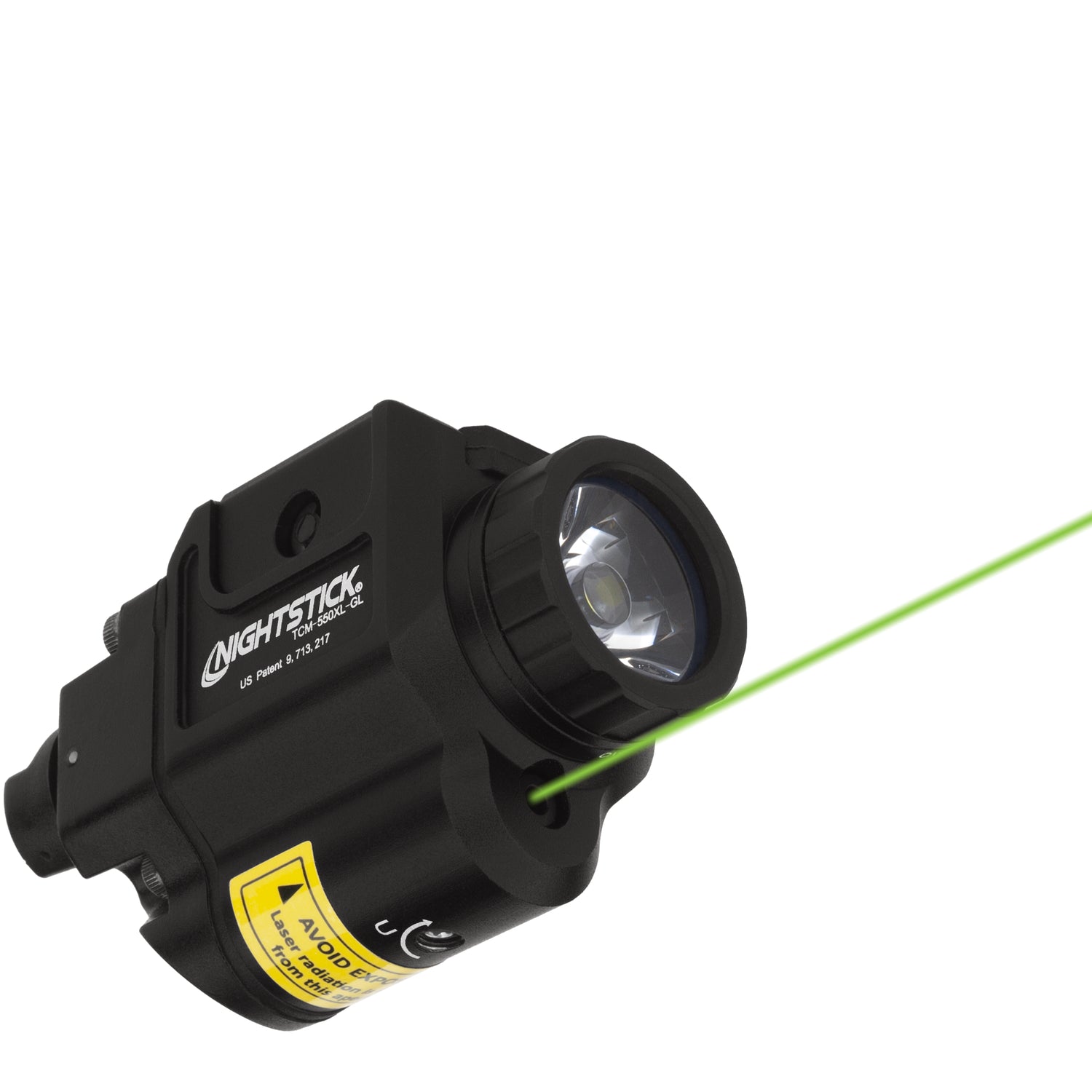 Compact Weapon-Mounted Light w/Green Laser