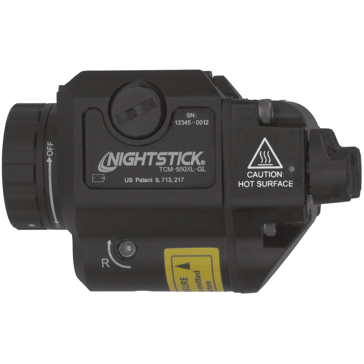 Compact Weapon-Mounted Light w/Green Laser