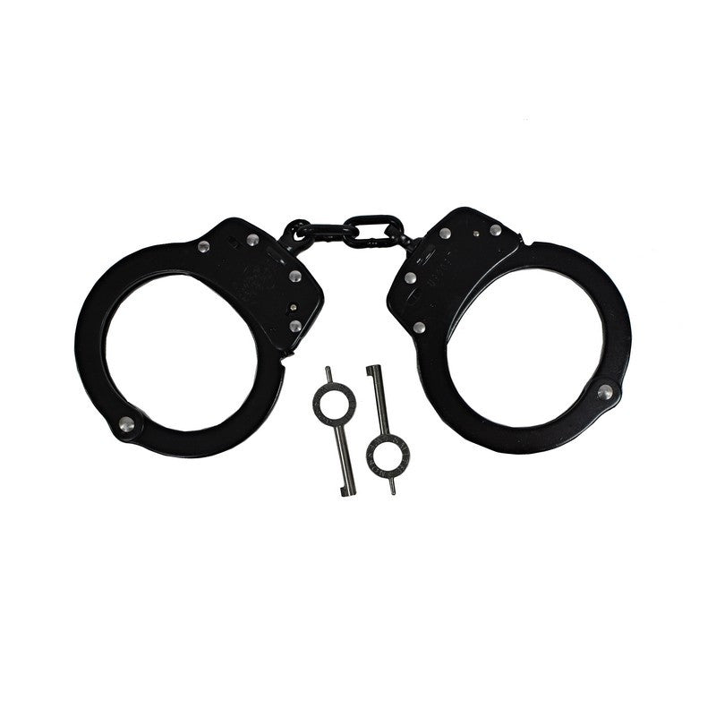 Smith & Wesson Model 100 Chain-Linked Handcuffs & Keys - Slot Lock