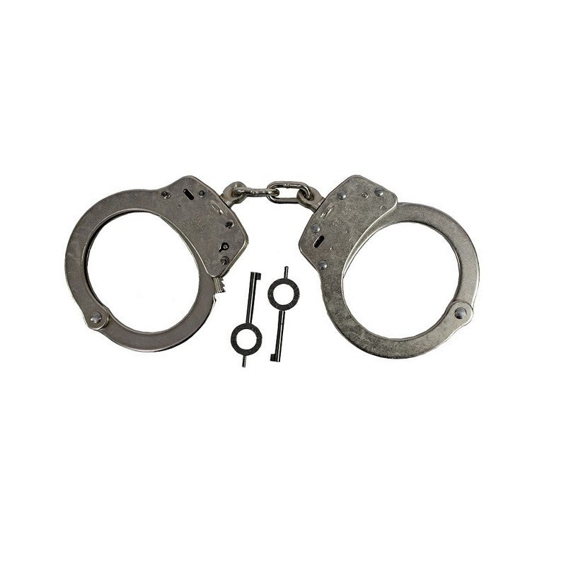 Smith & Wesson Model 100 Chain-Linked Handcuffs & Keys - Slot Lock