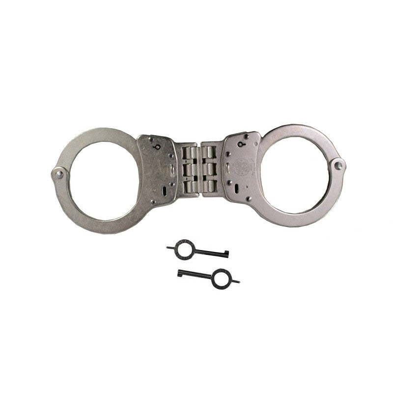 Smith & Wesson Model 300 Hinge-Linked Handcuffs & Keys - Slot Lock