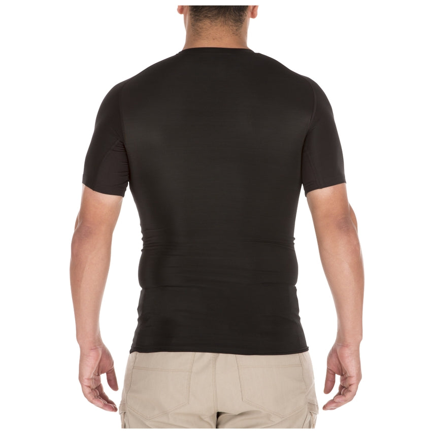 5.11 Tactical - Tight Crew Short Sleeve Shirt Black (019) Alt View #1