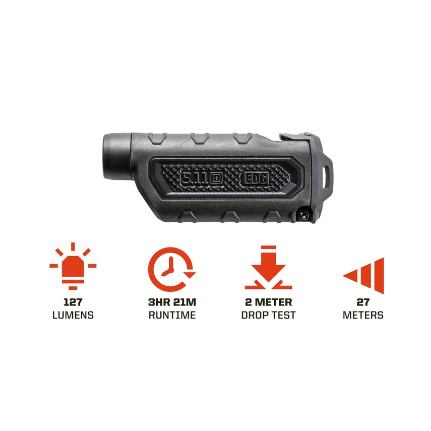 5.11 Tactical - EDC 2AAA Flashlight Black (019) Alt View #4