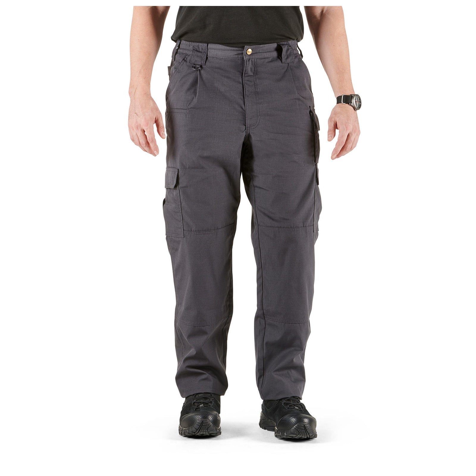 Person wearing tactical cargo pants