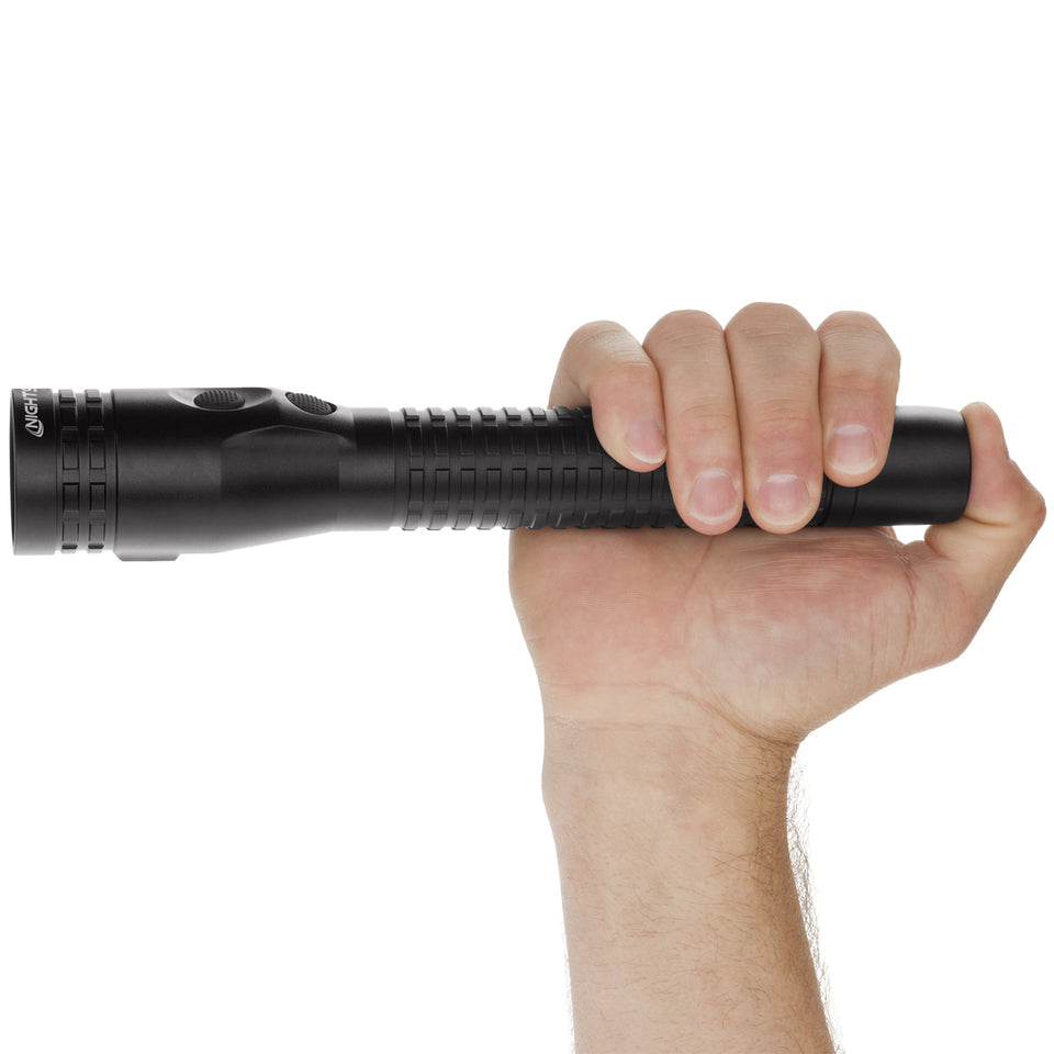 Metal Duty/Personal-Size Dual-Light Rechargeable Flashlight