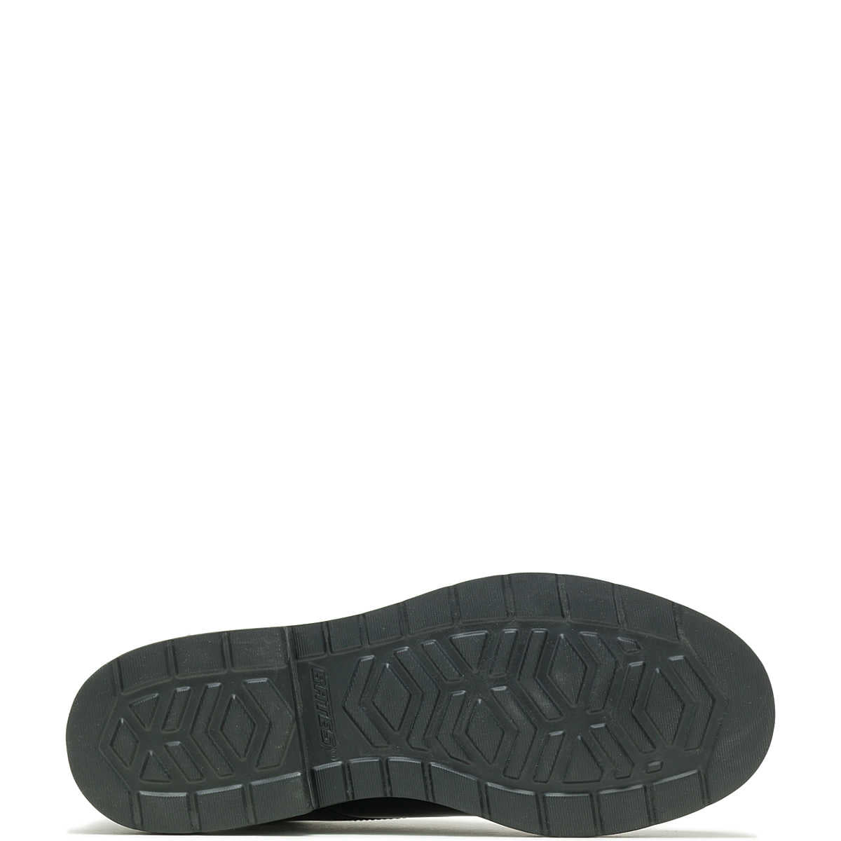 Black sole of a shoe on a white background
