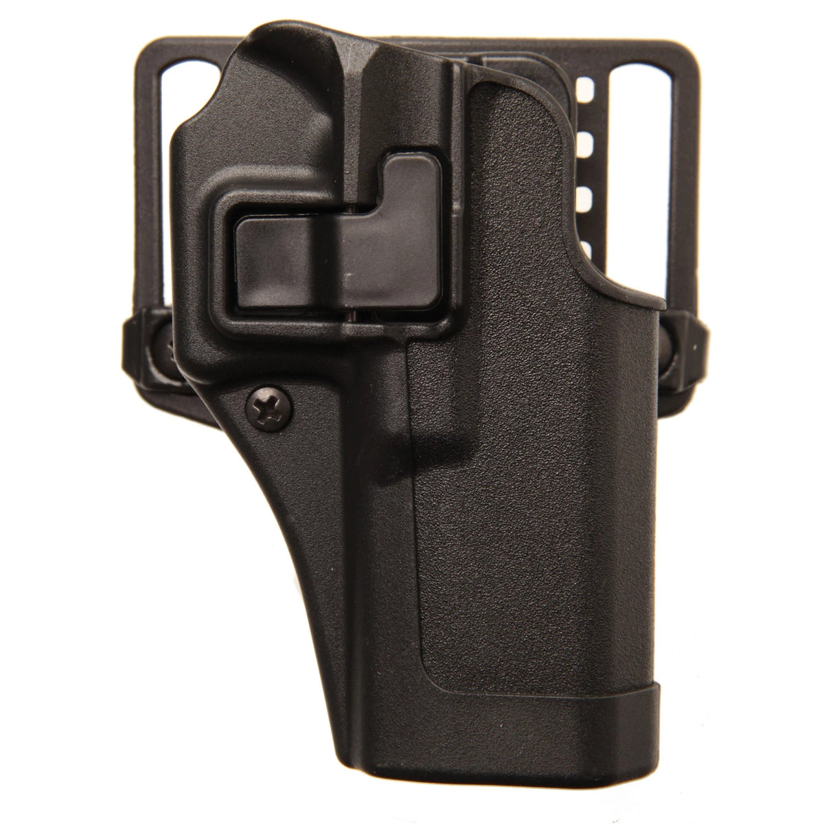 Black holster on a white background