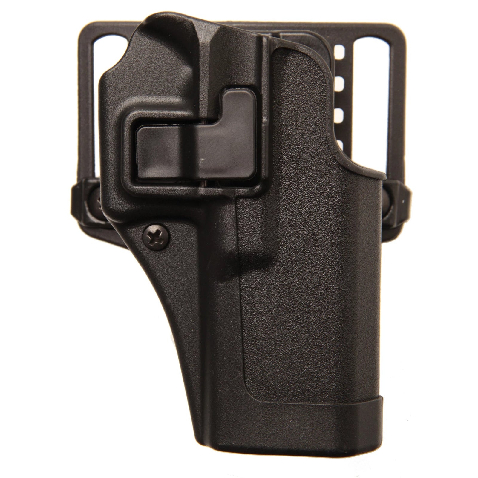 Black holster on a white background