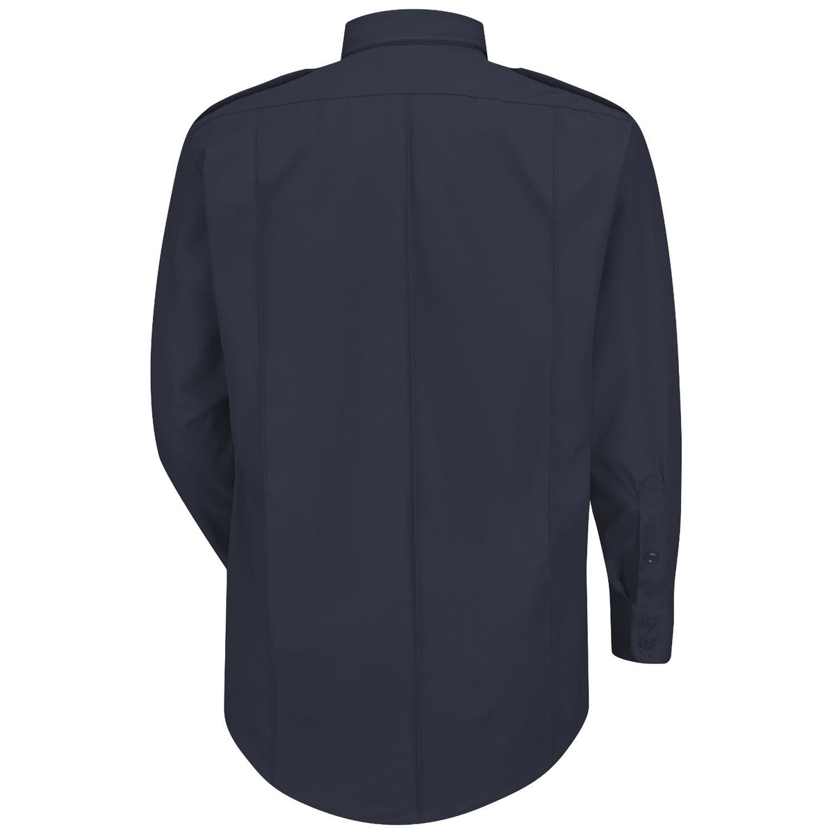 Navy blue shirt on a white background