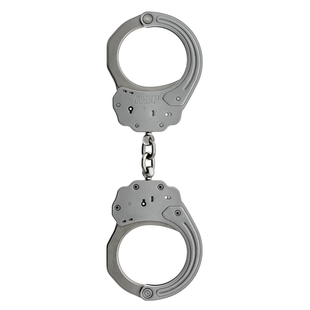 Silver metal handcuffs