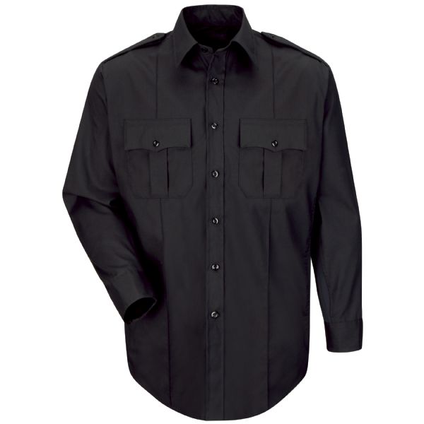New Dimension®Plus Long Sleeve Poplin Shirt