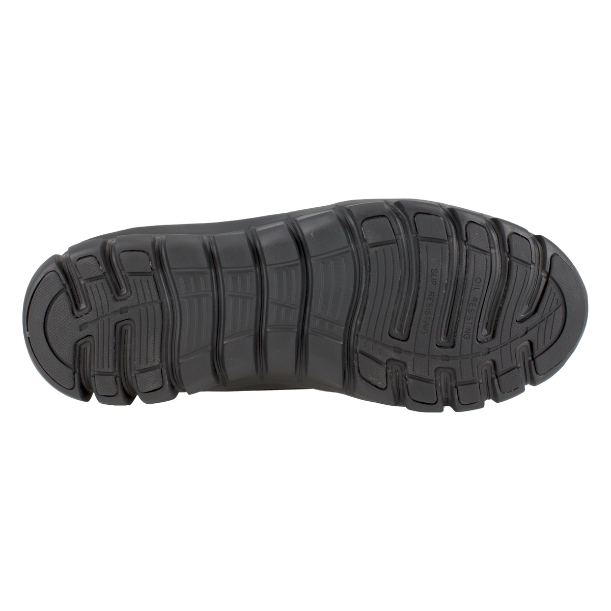 Black sole of a shoe on a white background