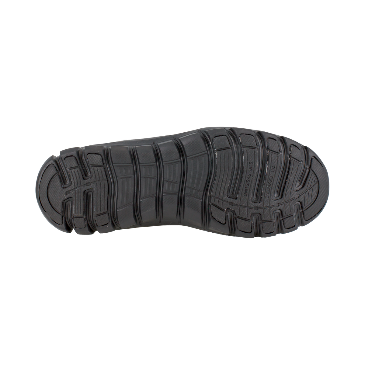 Black sole of a shoe on a white background