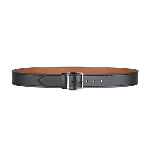 Black belt with chrome buckle