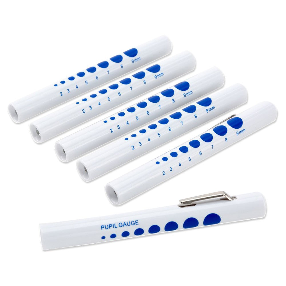 EMI-Emergency Medical 210 Disposable Penlights w/Pupil Gauge (6 Pack)