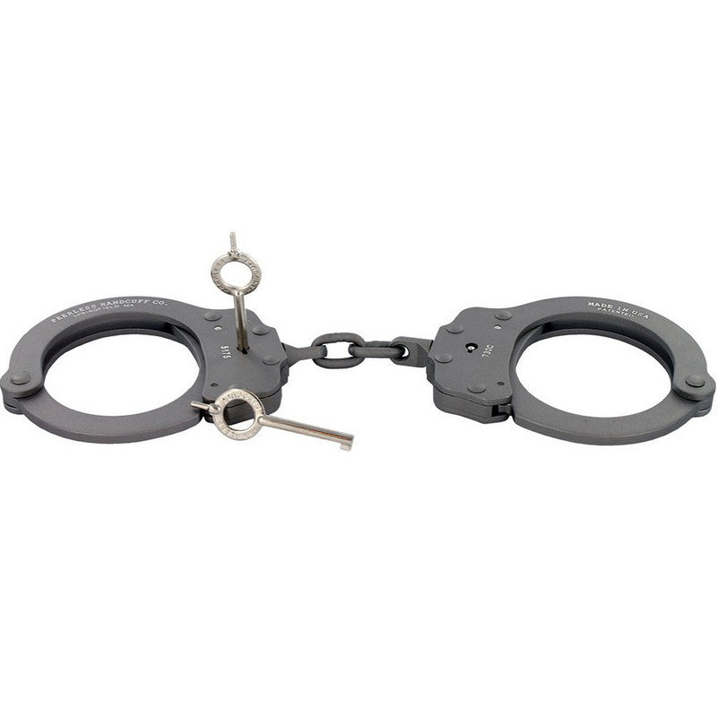 Peerless Model 730C Superlite Aluminum Chain-Linked Handcuffs & Keys