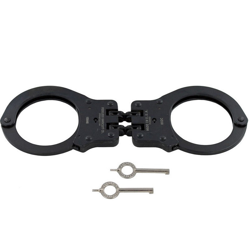Peerless Model 802C Hinge-Linked Push Pin Handcuffs & Keys