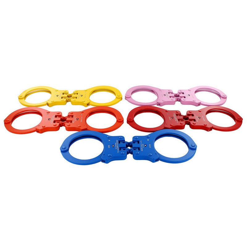 Peerless Model 850C Hinge-Linked Colored Handcuffs &amp; Keys