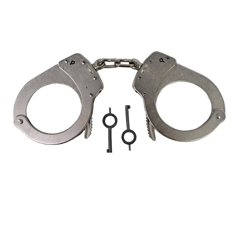Smith & Wesson Model 1 Universal Chain-Linked Pin-Lock Handcuffs & Keys