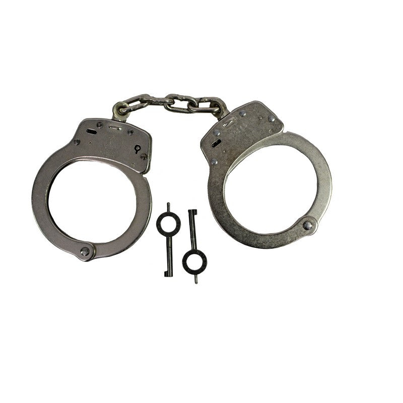 Smith & Wesson Slot Lock Chain-Linked (4 Link) Handcuffs & Keys