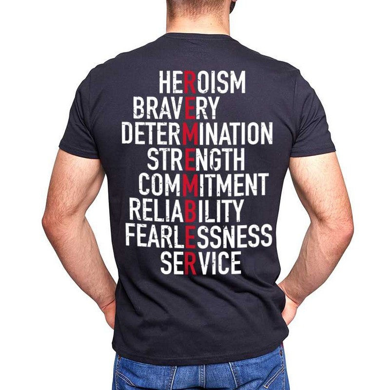 Thin Red Line Men's Remember T-Shirt